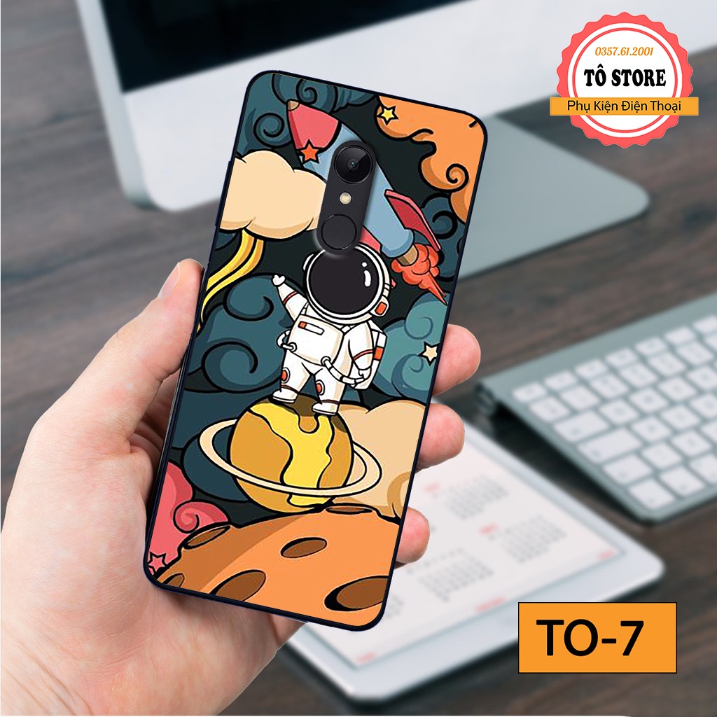 Ốp lưng Xiaomi Redmi Note 3 / Redmi Note 4X / Redmi 5 / Redmi 5 Plus in hình phi hành gia vũ trụ cá tính độc đáo