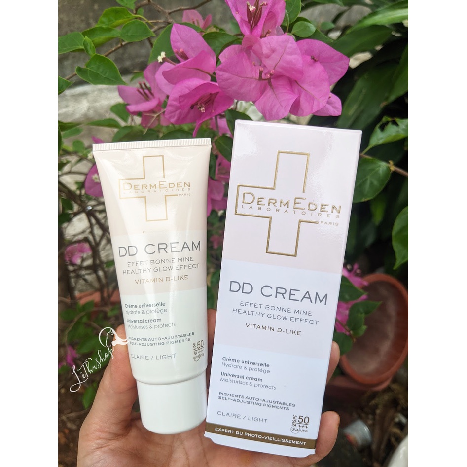Kem chống nắng, trang điểm và dưỡng da, làm đều màu da, chống lão hóa DermEden DD Cream 50ml SPF 50  PA+++
