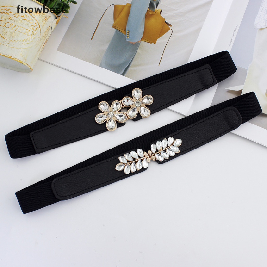 Thắt lưng GJCUTE FTVN QDD co dãn phối hoa thời trang chất lượng cao cho nữ