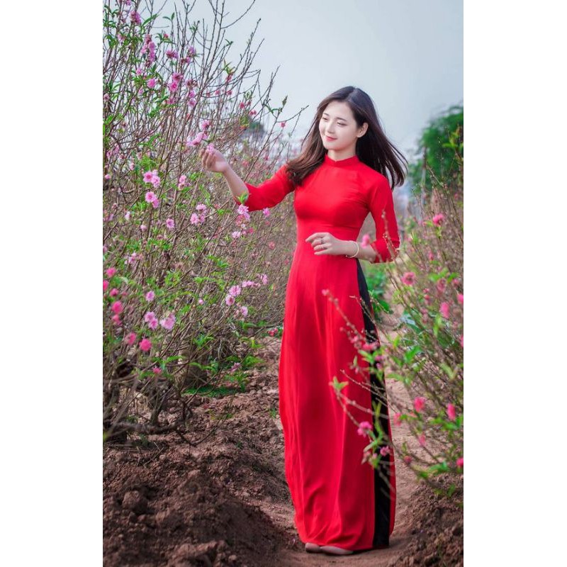 Áo dài trơn nhiều màu