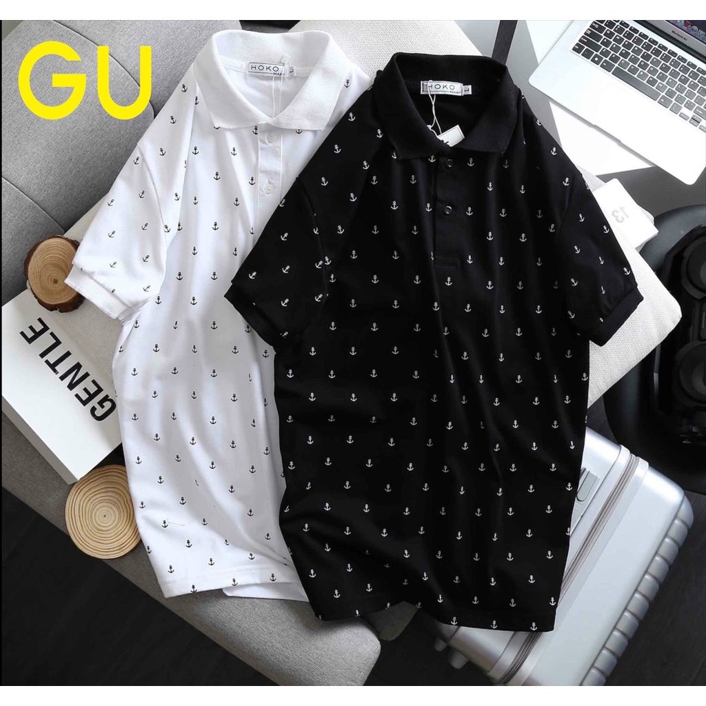 ÁO THUN CỔ POLO NAM IN HỌA TIẾT MỎ NEO SIÊU XINH CHẤT VẢI MỀM LÊN FORM CỰC CHUẨN HÀNG BAO ĐẸP - WEDO