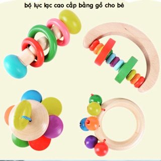 BỘ LỤC LẠC GỖ AN TOÀN CHO BÉ - KÍCH THÍCH GIÁC QUAN