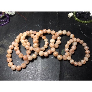 Vòng đá phong thủy Sunstone đá mặt trời phôi đá phân màu