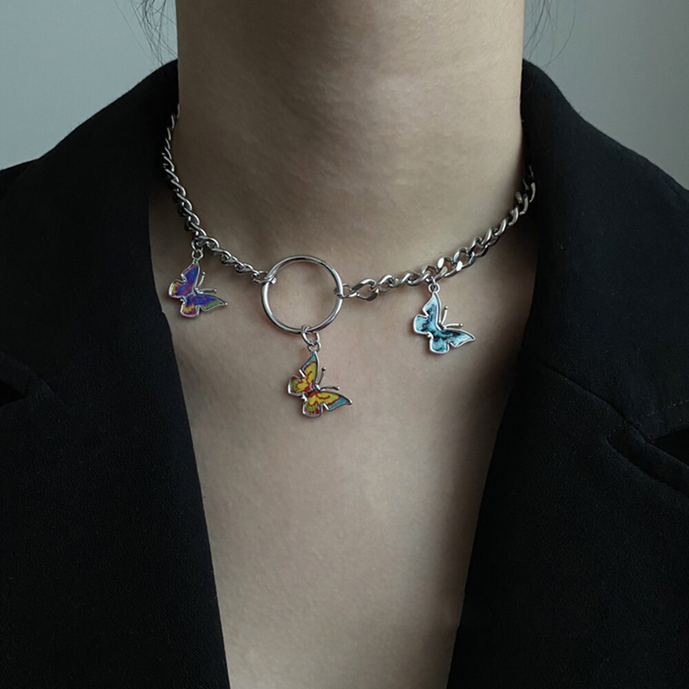 Vòng Cổ Choker Hình Bướm Xinh Xắn Dành Cho Nữ