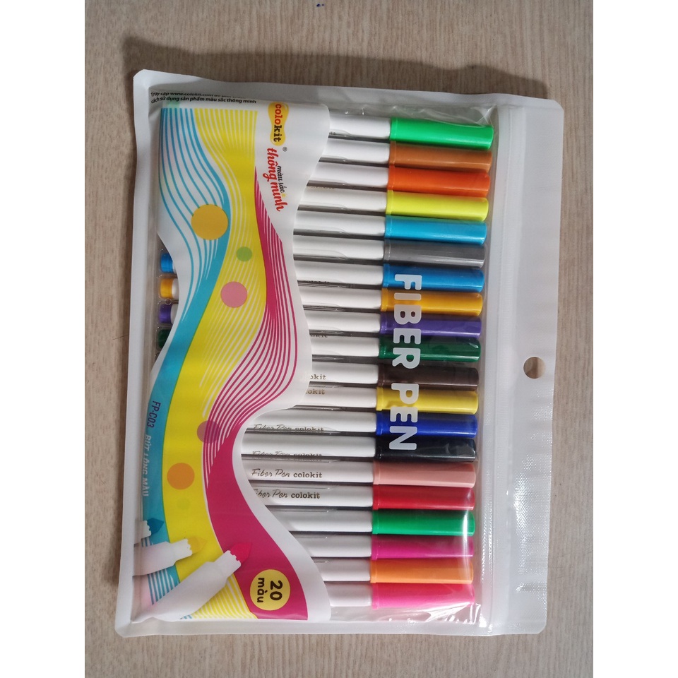 Bút lông màu fiber pen 20 màu FP-C03