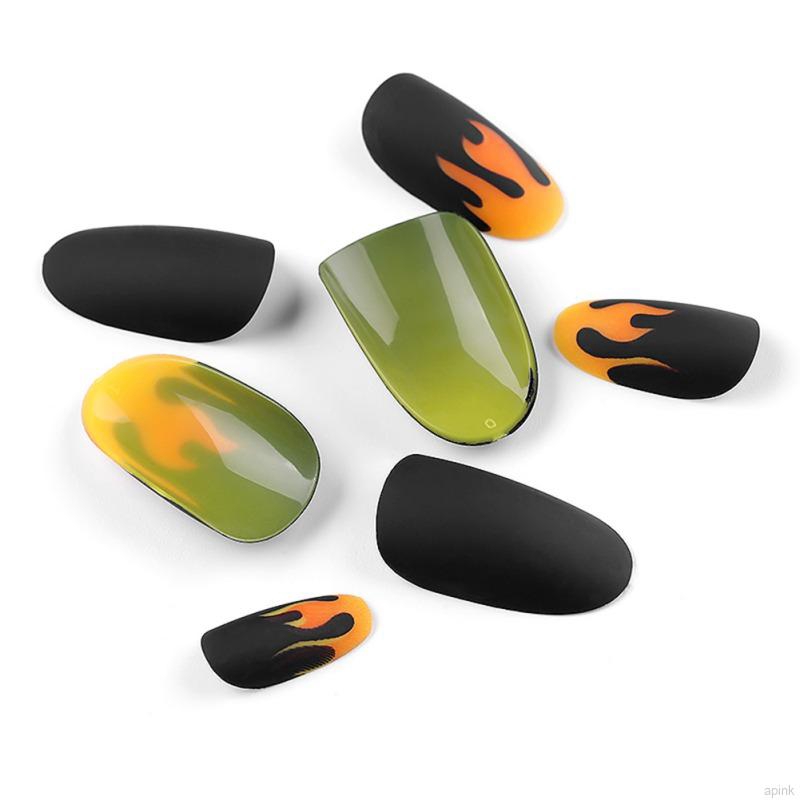 [Hàng mới về] Set 24 móng tay giả đầu tròn tiện lợi