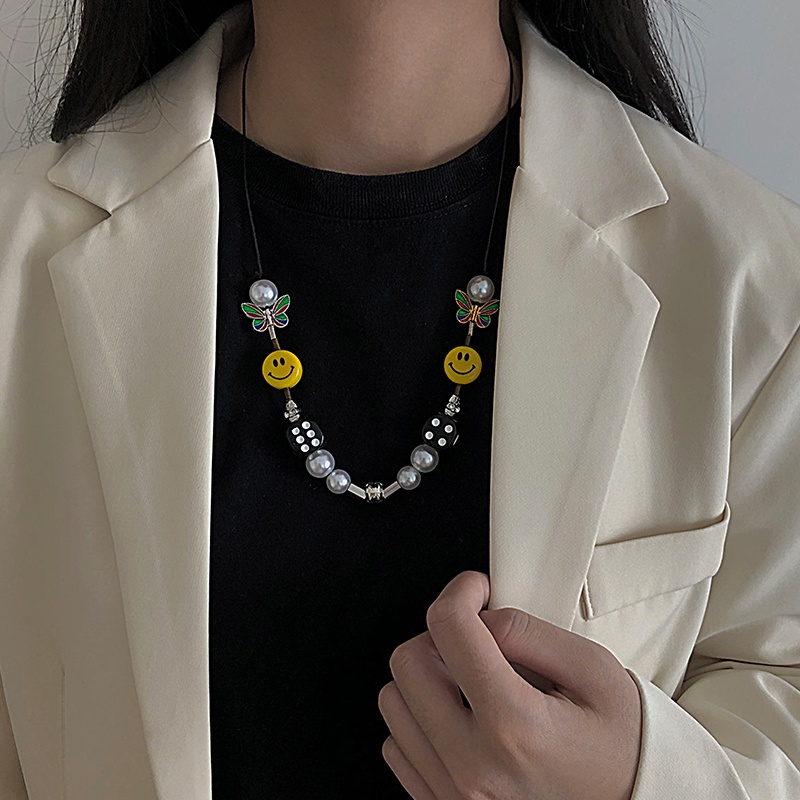 Vòng cổ phối mặt phụ kiện phong cách hip hop thời trang đường phố