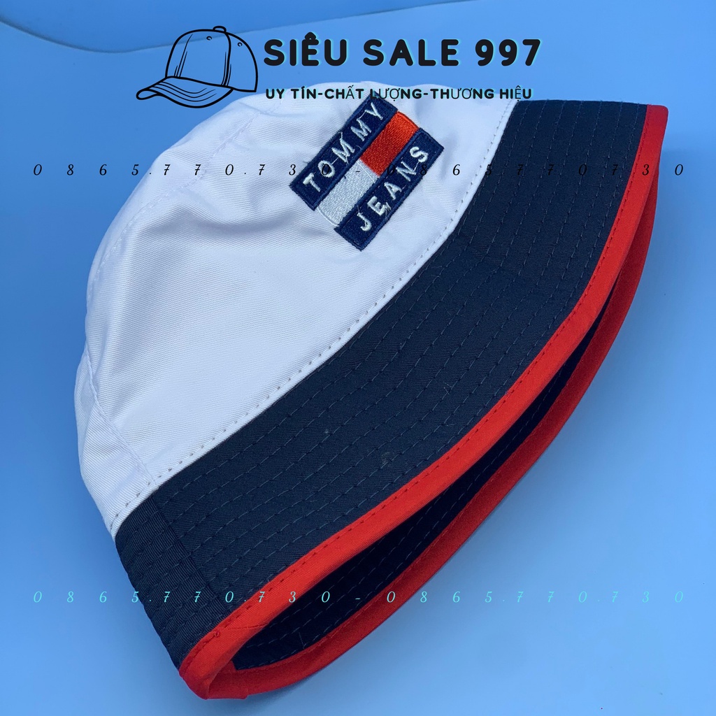 MŨ BUCKET CỤP THÊU T-M THỜI TRANG UNISEX NAM NỮ FORM CHUẨN 48-56CM