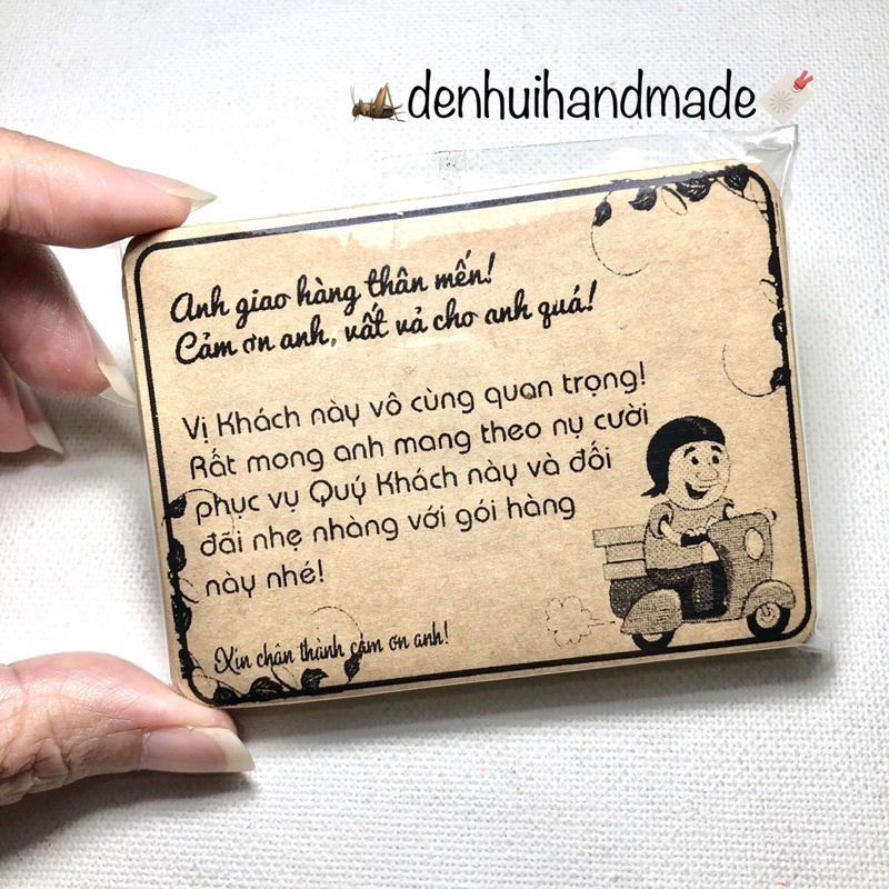 50 Nhãn Dán &quot;Thông Điệp Cảm Ơn Nhân Viên Bưu Tá&quot;
