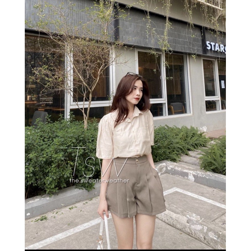 [ẢNH THẬT] QUẦN SHORT VẢI XOÈ CHIẾT LY