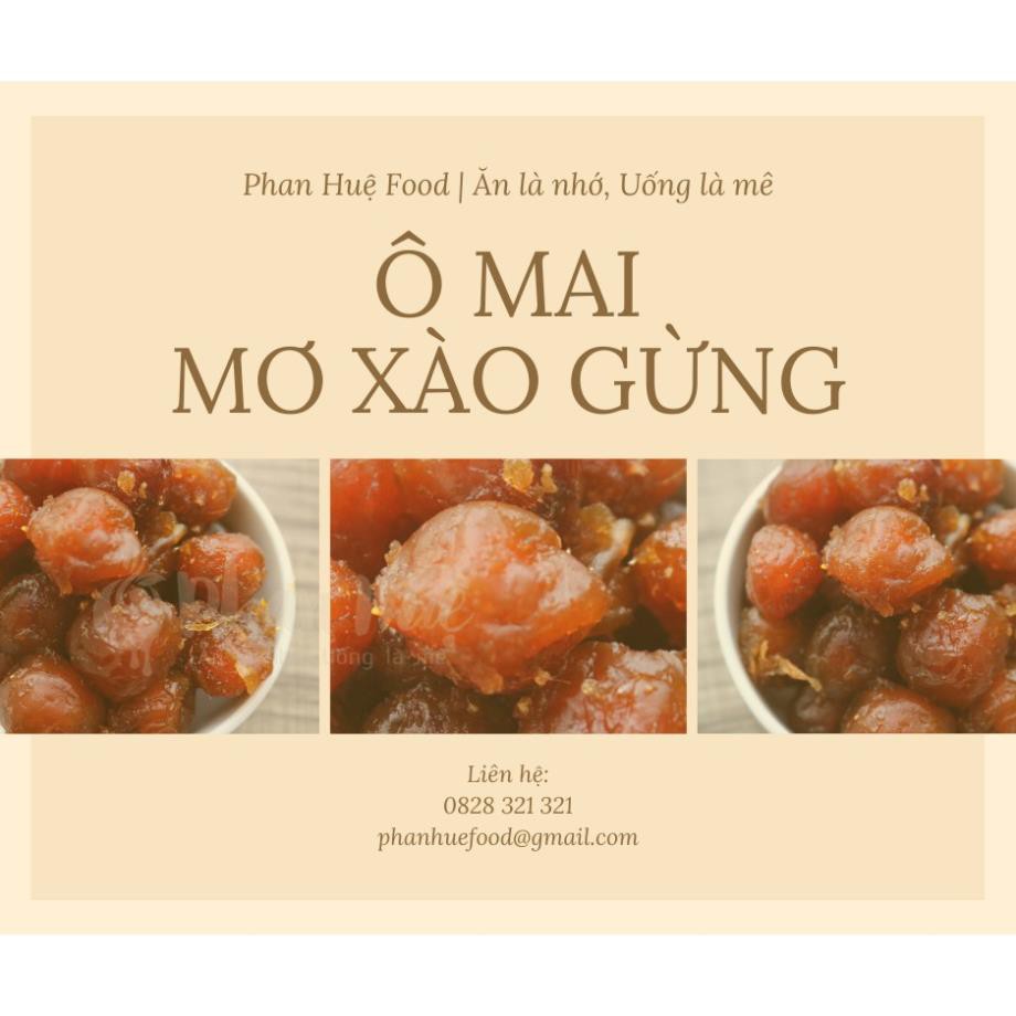 [ Dùng thử ] Ô mai xí muội mơ xào gừng Phan Huệ đặc biệt, mơ miền bắc chọn lọc. đặc sản Hà Nội, vị chua ngọt, cay nhẹ