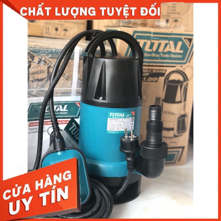 750W (1HP) MÁY BƠM CHÌM NƯỚC THẢI TOTAL TWP87501 - INGCO SPDS7501 nguyên zin nhé các bác