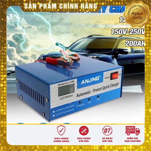 Bộ sạc acquy tự động 12v đến 24v nạp cho acquy từ 4ah đến 200ah - Tự động phục hồi Bình. BH 36 tháng