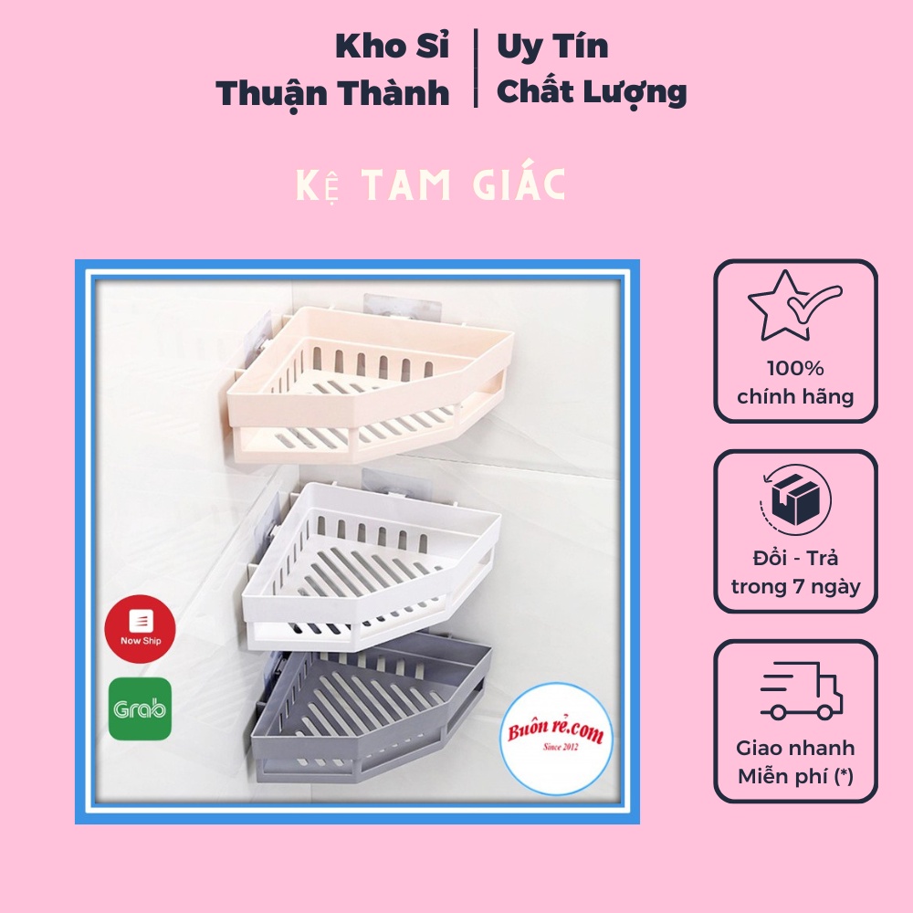 Kệ tam giác dán góc tường nhà tắm nhà bếp Việt Nhật tiện lợi, nhỏ gọn (khosithuanthanh)