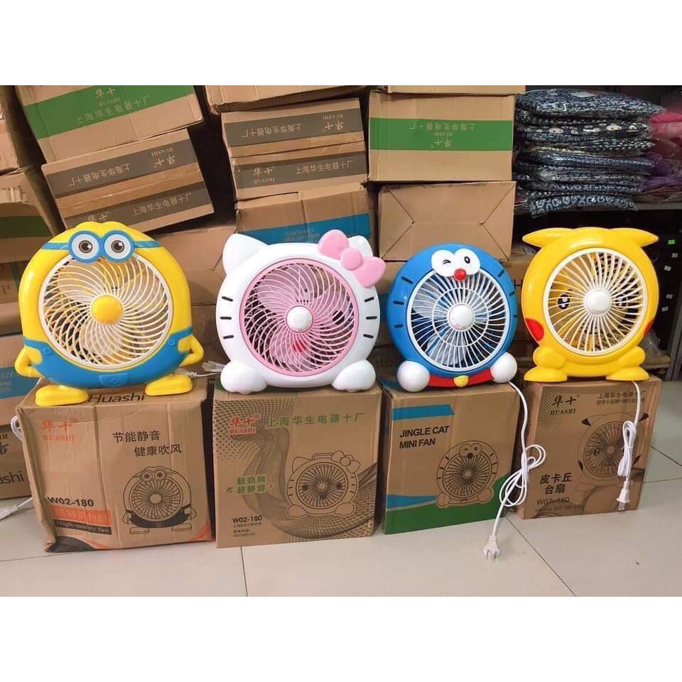 ( Loại 1 ) Quạt Mini Để Bàn Hình Thú Cắm Điện - Quạt để bàn văn phòng, để giường