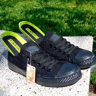 Giày AllStar Chuck Full Đen Cổ Thấp Nữ