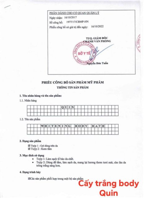 CẤY TRẮNG FACE QUIN TRẮNG HỒNG RẠNG RỠ 100% CHÍNH HÃNG | BigBuy360 - bigbuy360.vn