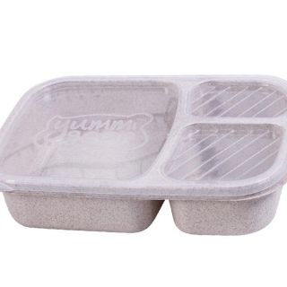 ➡️ Hộp cơm bento nhựa lúa mạch 3 ngăn
