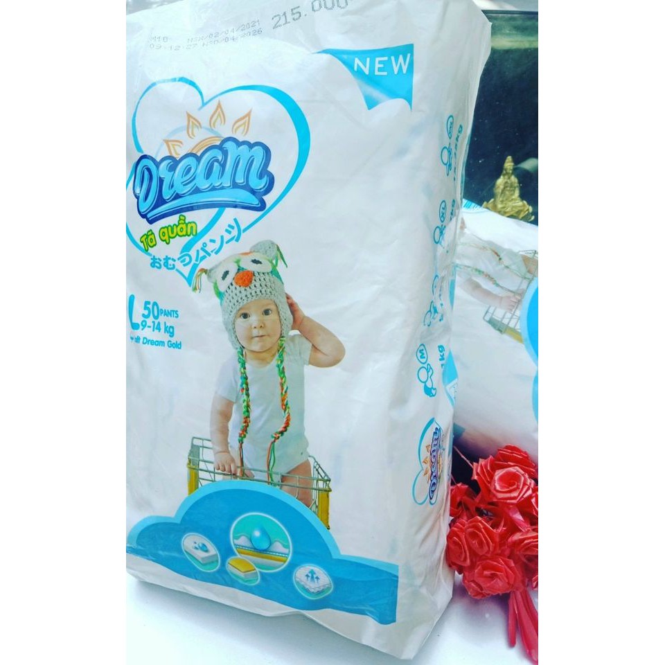 Tã/ Bỉm quần Dream 100M/100L/100XL/100XXL