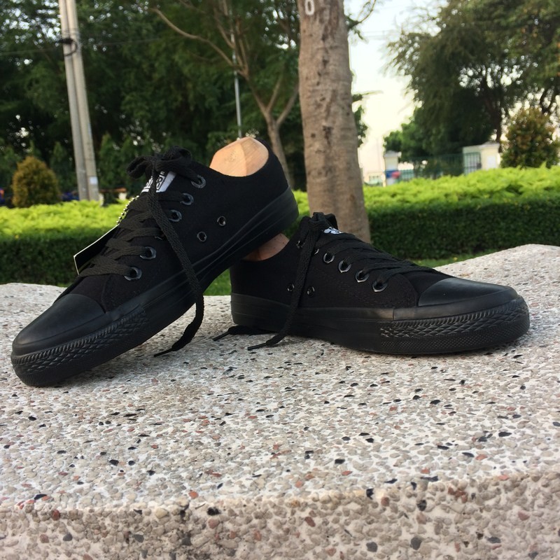 Giày AllStar Chuck Full Đen Cổ Thấp Nam | BigBuy360 - bigbuy360.vn