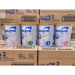 Sữa Aptamil Úc hộp 900gr (số 1,2,3,4 date 2022)
