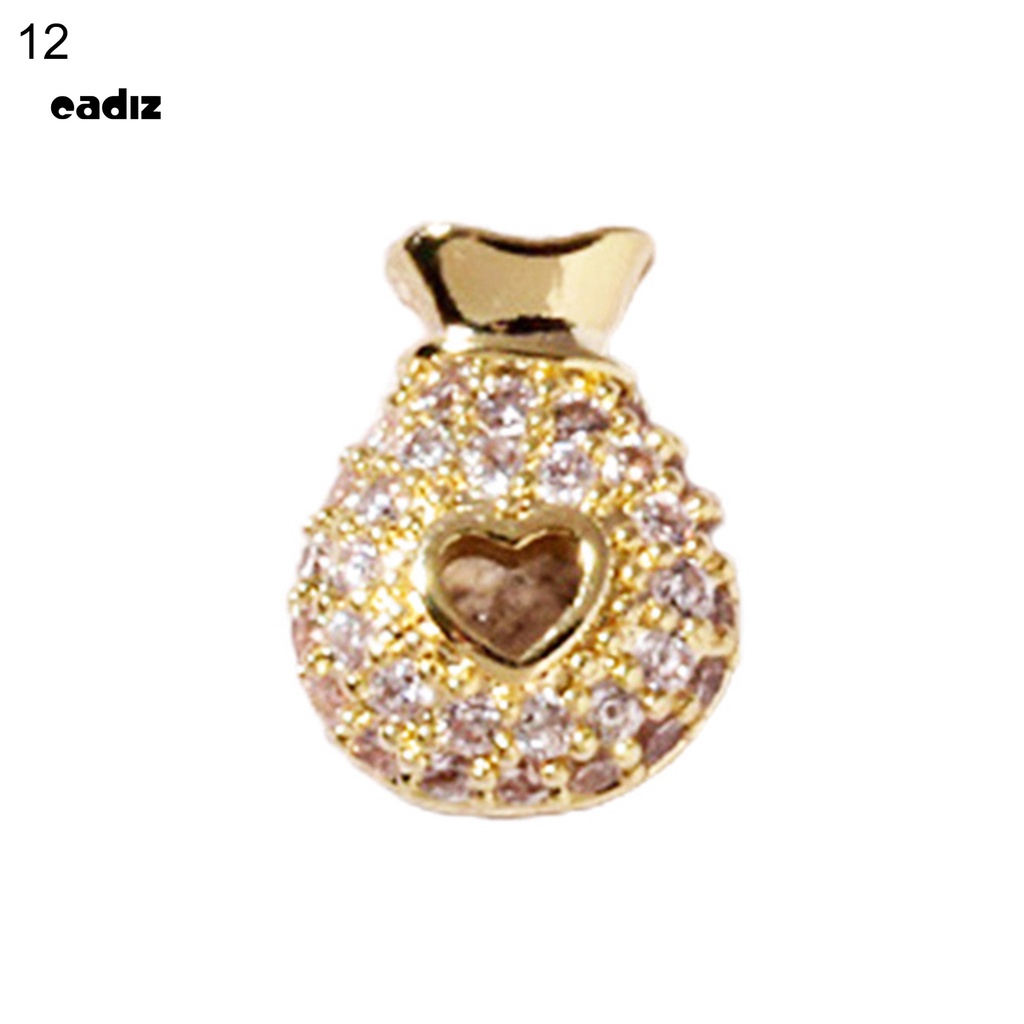 [Hàng mới về] Phụ kiện trang trí móng 3d bằng hợp kim chống rơi tiện dụng cho salon