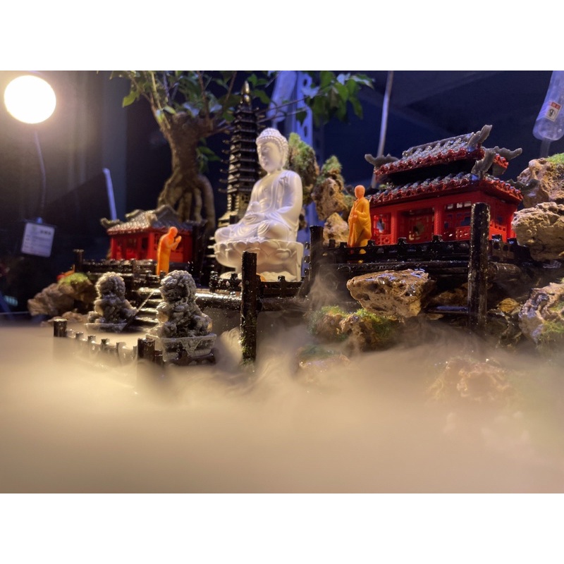 Hồ bán cạn tiểu cảnh mini 40cm phong cách Kelsey Mặt Trời Vàng