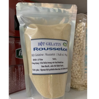 Bột Gelatin ROUSSEELOT túi 500gr date 2026