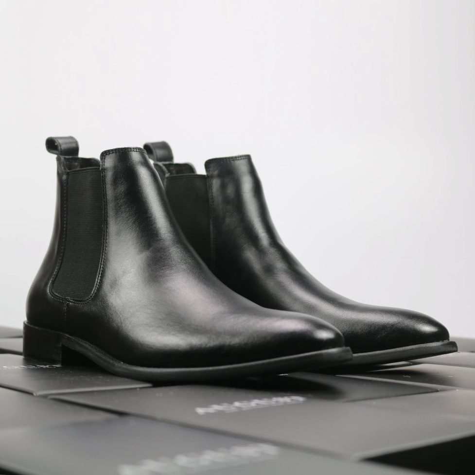 Giày nam Chelsea Boots chất liệu da bò kiểu dáng cổ điển thời trang phong cách thanh lịch