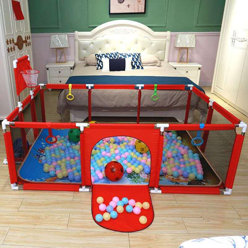 Quây bóng, quây bóng chữ nhật ,nhà bóng cho bé có ném bóng rổ - Kích thước 1m3x 2m