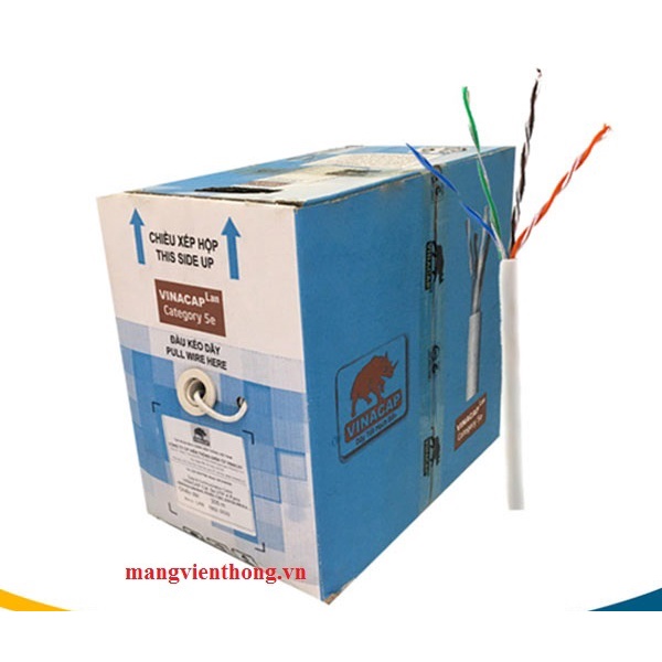 Dây Cáp Mạng Bấm Sẵn 2 Đầu Cat 5 VINACAP dài từ 10-50M