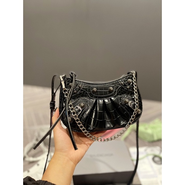 TÚI BALEN MINI VÂN DA CÁ SẤU sz21*13cm