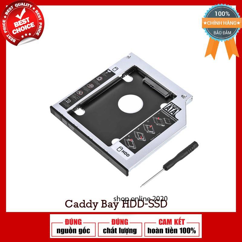 Khay Ổ Cứng Caddy Bay HDD SSD SATA 3 9.5mm/12.7mm - Giải Pháp Lắp Ổ Cứng Thứ 2 cho Laptop