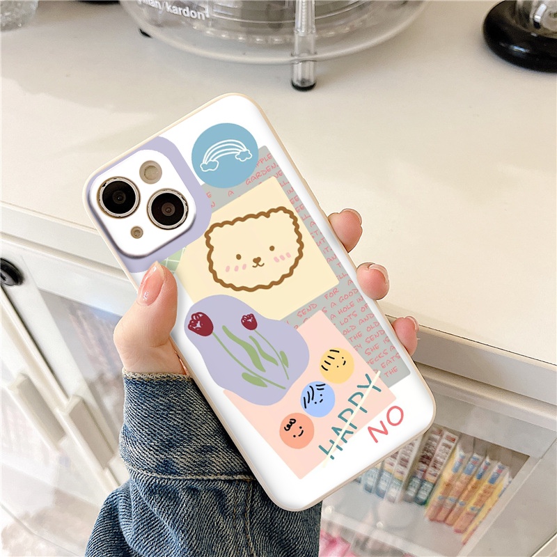 Ốp lưng iphone Happy No họa tiết mới mẻ bắt mắt cho iphone7 Plus/8Plus/XR/XS Max/11/X/12/12 Pro Max/pro/13 promax
