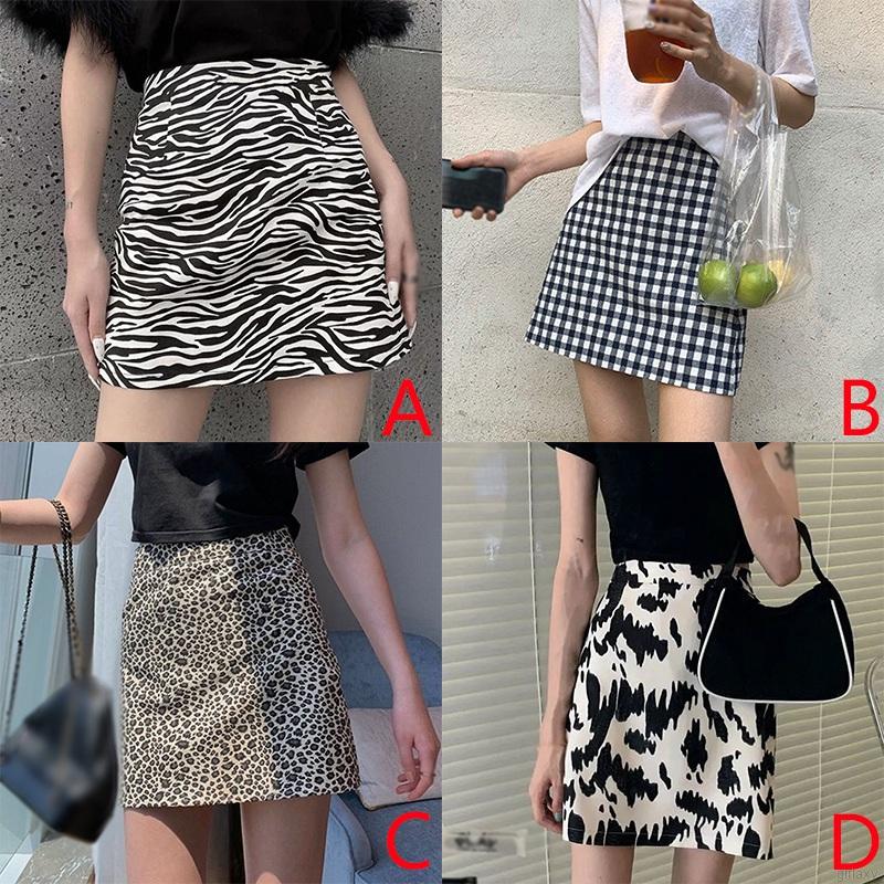 Chân Váy Nữ Lưng Cao Dáng Chữ A In Da Báo Phong Cách Hàn Quốc | BigBuy360 - bigbuy360.vn