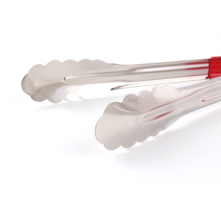 Kẹp gắp thức ăn inox cán đỏ - Đồ Dùng Nhà Bếp