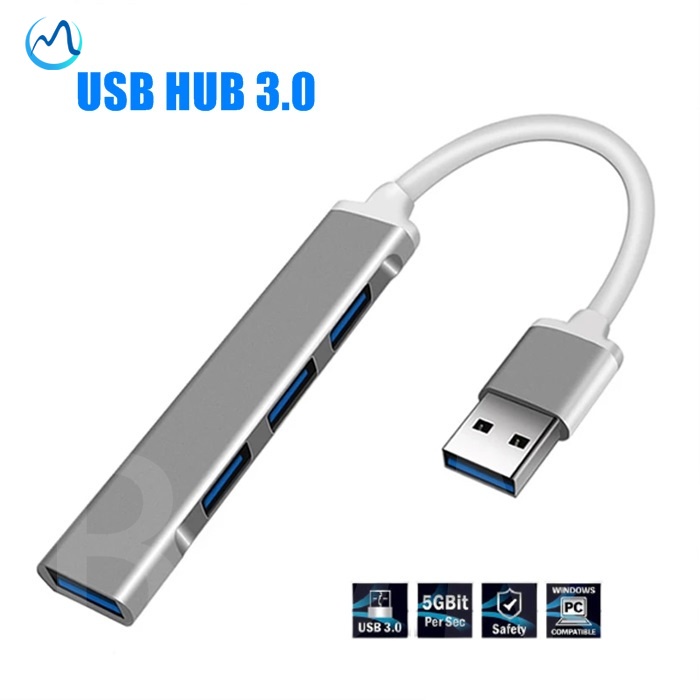 Bộ Chia Bộ Chuyển đổi USB 4 Trong 1 Tốc độ Cao 3.0 5Gbps Phù Hợp Cho Người Dùng Máy Tính Xách Tay PC đa Cổng