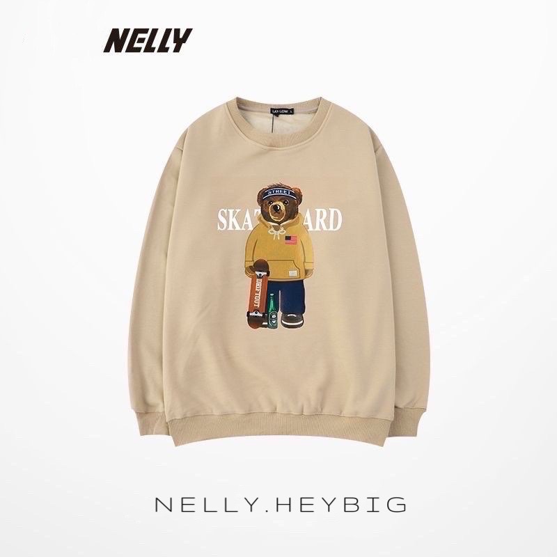 Áo Sweater  Nelly Heybig chất nỉ bông form rộng dành cho nam và nữ SKATARD 221709