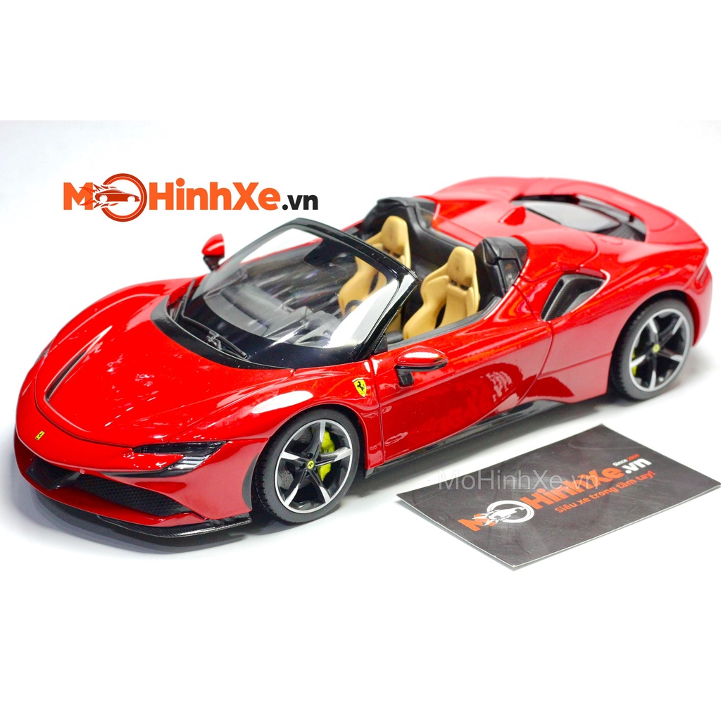 MÔ HÌNH XE FERRARI SF90 SPIDER 1:18 BBURAGO