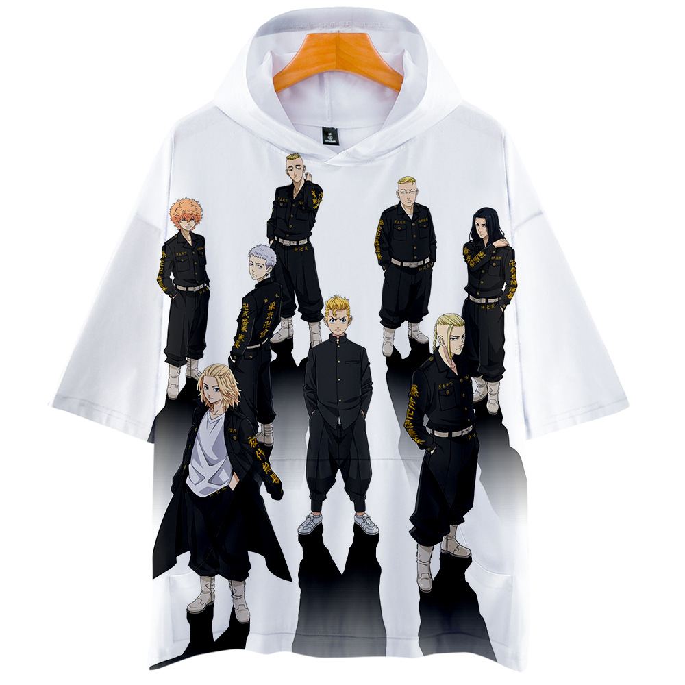 Áo Thun Tay Ngắn Cổ Tròn In Chữ Tokyo Revenge 2021 Dành Cho Nam | BigBuy360 - bigbuy360.vn