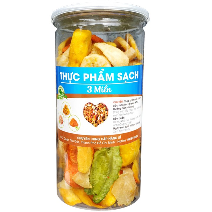 Trái cây sấy khô thập cẩm loại nguyên cánh - Hũ 280G TPS