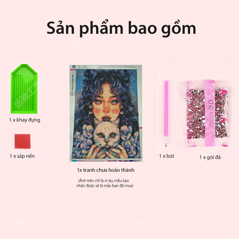 [19 mẫu] Tranh đính đá tự hoàn thành, tranh gắn đá phong cảnh 5D DIY