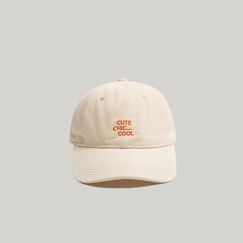 Mũ lưỡi trai nón kết TUMIE thêu chữ CUTE phong cách Ulzzang Unisex phù hợp cho nam nữ cá tính NK005