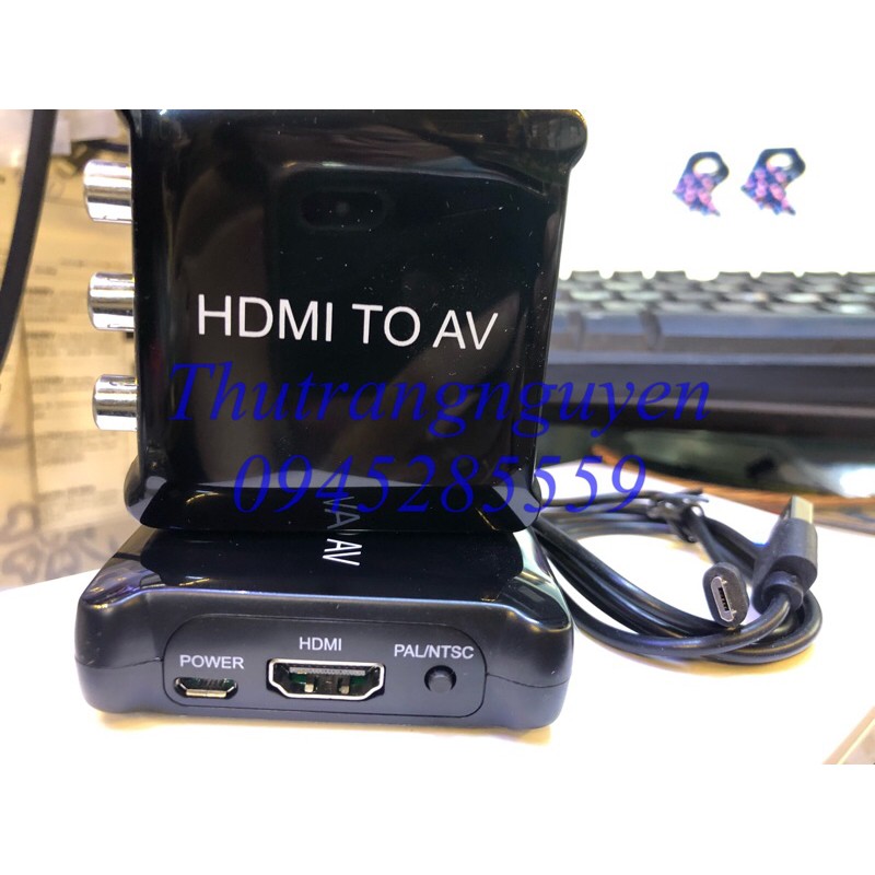 Bộ chuyển đổi HDMI ra hoa sen cao cấp (cả hình cả tiếng)