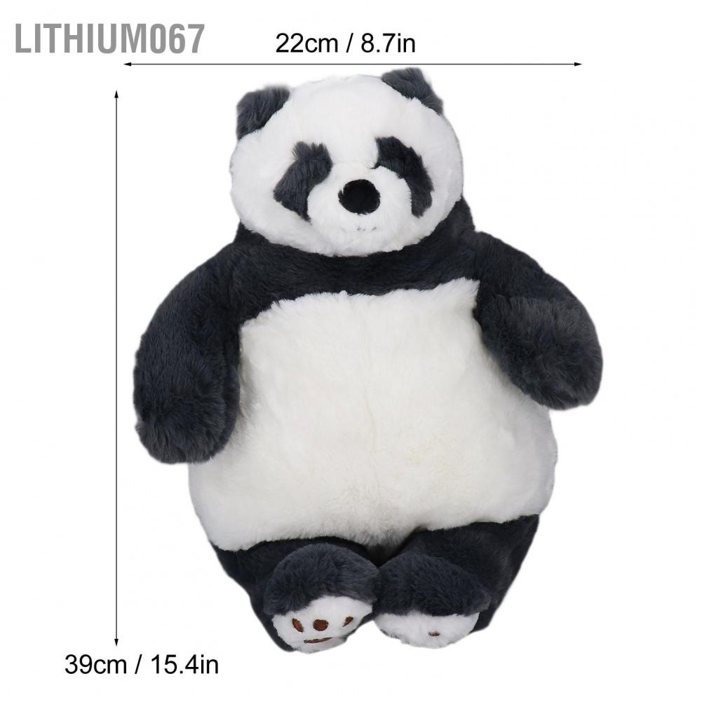 Lithium067 Lithium067 Panda Búp bê Nhồi bông Trẻ em Mềm mại Dễ thương Tinh tế Đồ chơi sang trọng Trang trí nội thất Quà tặng sinh nhật