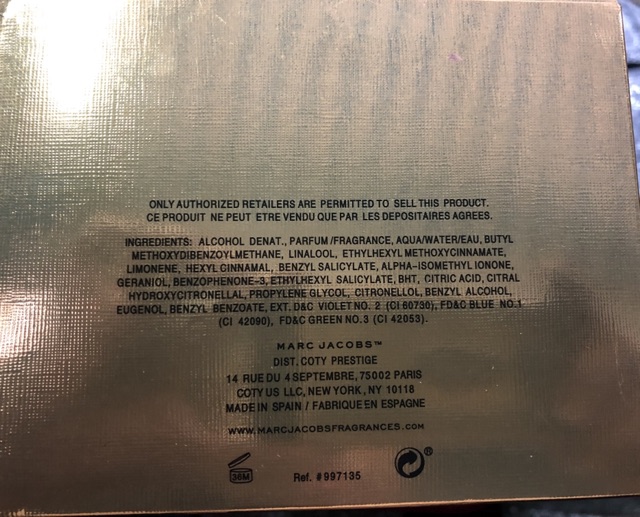 Nước hoa Marc Jacobs full hộp