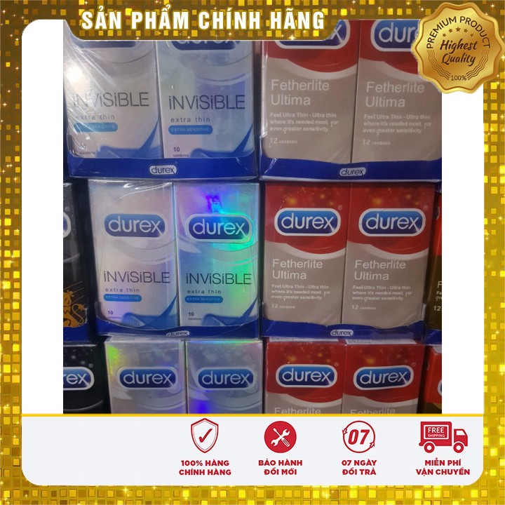 [CHÍNH HÃNG] Durex invisible vinmart COMBO X2