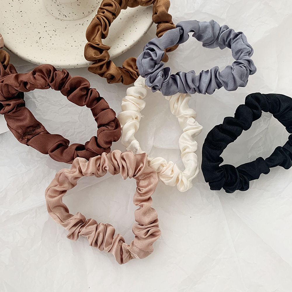 Set 6 dây buộc tóc co giãn màu sắc thanh lịch dành cho nữ