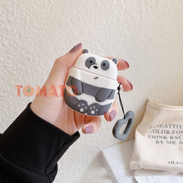 Case Airpods Hình Thú Cute , Vỏ bao airpod 1 2 silicon đựng tai nghe bluetooth , tai nghe không dây - Phụ Kiện Tomato