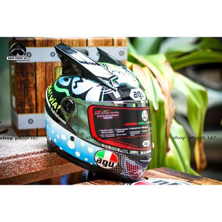 Nón bảo hiểm AGU Tem cá và Tai rùa, tặng túi đựng nón